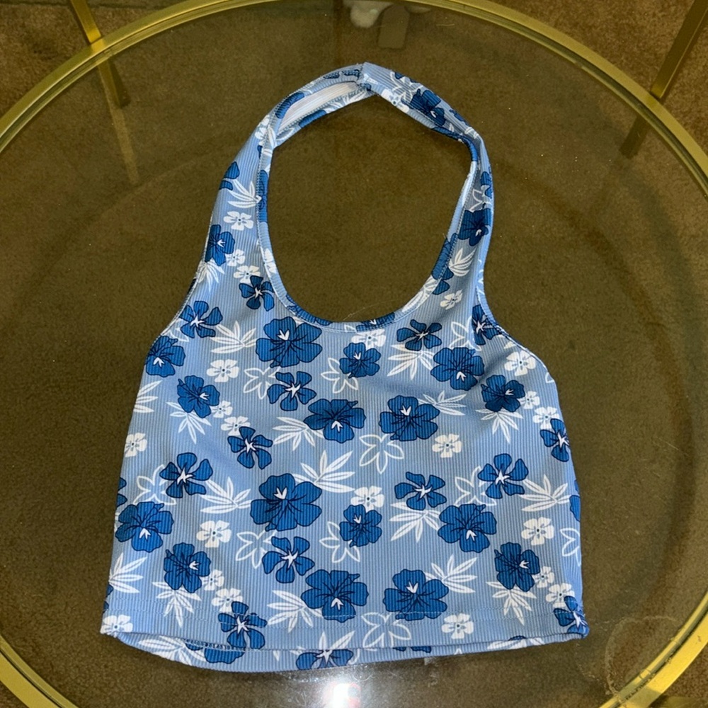 Shein, XS, Blue and White